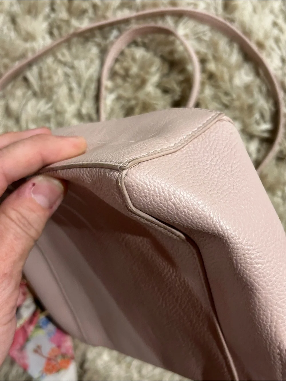 Betsey Johnson Blush Pink XO Anaya Crossbody Bag with Floral Scarf Accent